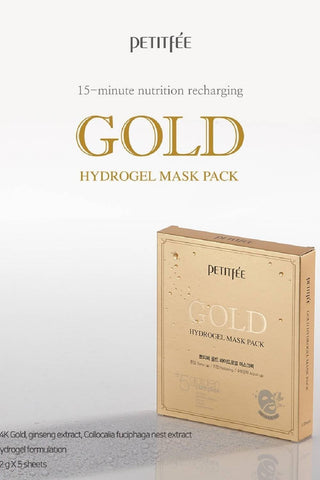 PETITFEE Gold Hydrogel Mask Pack 5pcs