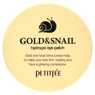 Petitfee Gold & Snail Hydrogel Eye Patch, 60 Pieces