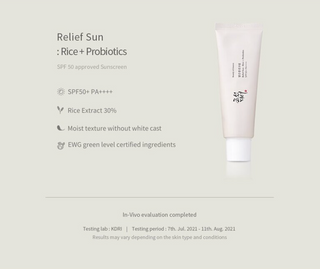 Beauty of Joseon Relief Sun : Rice + Probiotics 50mL